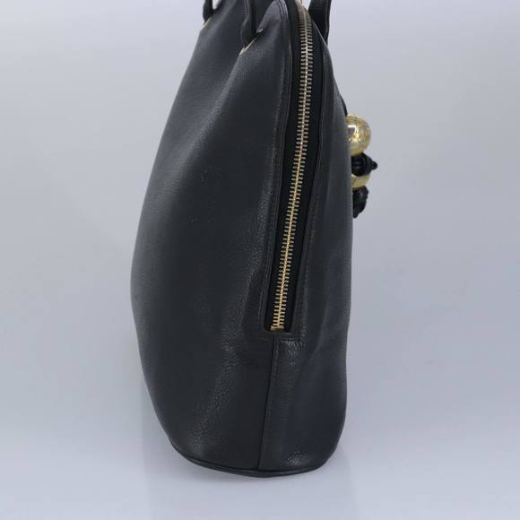 CHANEL COCO Mark Tote Bag Caviar Skin Black Gold CC Auth yk15761 - Picture 3 of 16